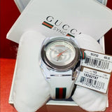 Buy Shop Gucci Sync XXL White Dial White Rubber Strap Watch For Men - YA137102 USA Online