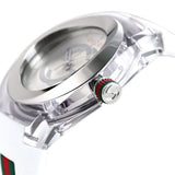 Buy Shop Gucci Sync XXL White Dial White Rubber Strap Watch For Men - YA137102 USA Online