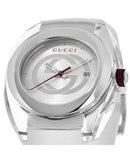 Buy Shop Gucci Sync XXL White Dial White Rubber Strap Watch For Men - YA137102 USA Online