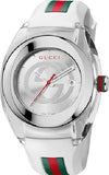 Buy Shop Gucci Sync XXL White Dial White Rubber Strap Watch For Men - YA137102 USA Online