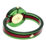 Buy Shop Gucci Vintage Web Mother of Pearl Dial Two Tone Plastic Strap Watch For Women - YA143403 USA Online