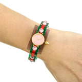 Buy Shop Gucci Vintage Web Pink Mother of Pearl Dial Two Tone Plastic Strap Watch For Women - YA143525 USA Online