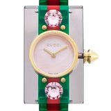 Buy Shop Gucci Vintage Web Pink Mother of Pearl Dial Two Tone Plastic Strap Watch For Women - YA143525 USA Online