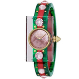 Buy Shop Gucci Vintage Web Pink Mother of Pearl Dial Two Tone Plastic Strap Watch For Women - YA143525 USA Online
