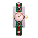 Buy Shop Gucci Vintage Web Pink Mother of Pearl Dial Two Tone Plastic Strap Watch For Women - YA143525 USA Online