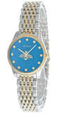 Buy Shop Gucci G Timeless Quartz Blue Dial Two Tone Steel Strap Watch For Women - YA1265029 USA Online