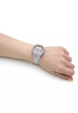 Buy Shop Guess Moonlight Multi Function Diamonds Silver Dial Silver Steel Strap Watch for Women - GW0320L1 USA Online