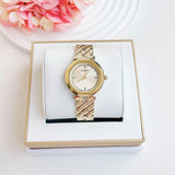 Buy Shop Guess Rumour Quartz Gold Dial Gold Steel Strap Watch For Women - GW0613L2 USA Online