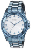 Buy Shop Guess Pinwheel Analog Silver Dial Blue Steel Strap Watch for Women - W0702L1 USA Online