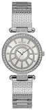 Buy Shop Guess Muse Quartz White Dial Silver Steel Strap Watch For Women - W1008l1 USA Online