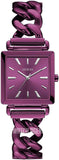 Guess Vanity Analog Purple Dial Purple Steel Strap Watch For Women - W1029L4