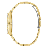 Buy Shop Guess Allara Quartz Gold Dial Gold Steel Strap Watch For Women - GW0604L2 USA Online