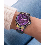 Buy Shop Guess Allara Quartz Purple Dial Purple Steel Strap Watch For Women - GW0604L4 USA Online