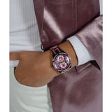 Buy Shop Guess Allara Quartz Purple Dial Purple Steel Strap Watch For Women - GW0604L4 USA Online