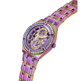 Buy Shop Guess Allara Quartz Purple Dial Purple Steel Strap Watch For Women - GW0604L4 USA Online