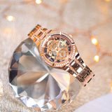 Buy Shop Guess Allara Quartz Rose Gold Dial Rose Gold Steel Strap Watch For Women - GW0604L3 USA Online