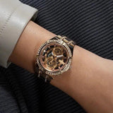 Buy Shop Guess Allara Quartz Rose Gold Dial Rose Gold Steel Strap Watch For Women - GW0604L3 USA Online
