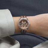 Buy Shop Guess Allara Quartz Rose Gold Dial Rose Gold Steel Strap Watch For Women - GW0604L3 USA Online