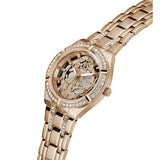 Buy Shop Guess Allara Quartz Rose Gold Dial Rose Gold Steel Strap Watch For Women - GW0604L3 USA Online