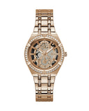 Buy Shop Guess Allara Quartz Rose Gold Dial Rose Gold Steel Strap Watch For Women - GW0604L3 USA Online