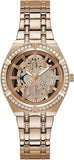 Buy Shop Guess Allara Quartz Rose Gold Dial Rose Gold Steel Strap Watch For Women - GW0604L3 USA Online