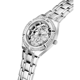 Buy Shop Guess Allara Quartz Silver Dial Silver Steel Strap Watch For Women - GW0604L1 USA Online