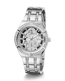 Buy Shop Guess Allara Quartz Silver Dial Silver Steel Strap Watch For Women - GW0604L1 USA Online