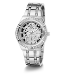 Buy Shop Guess Allara Quartz Silver Dial Silver Steel Strap Watch For Women - GW0604L1 USA Online