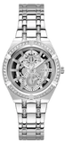 Buy Shop Guess Allara Quartz Silver Dial Silver Steel Strap Watch For Women - GW0604L1 USA Online