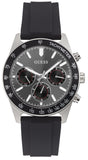 Buy Shop Guess Altitude Chronograph Black Dial Black Rubber Strap Watch for Men - GW0332G1 USA Online