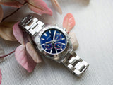 Buy Shop Guess Altitude Chronograph Blue Dial Silver Steel Strap Watch for Men - GW0329G1 USA Online