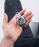Buy Shop Guess Altitude Chronograph Blue Dial Silver Steel Strap Watch for Men - GW0329G1 USA Online