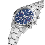 Buy Shop Guess Altitude Chronograph Blue Dial Silver Steel Strap Watch for Men - GW0329G1 USA Online