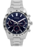 Buy Shop Guess Altitude Chronograph Blue Dial Silver Steel Strap Watch for Men - GW0329G1 USA Online