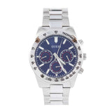 Buy Shop Guess Altitude Chronograph Blue Dial Silver Steel Strap Watch for Men - GW0329G1 USA Online