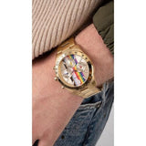 Buy Shop Guess Altitude Multifunction Gold Dial Gold Steel Strap Watch for Men - GW0434G1 USA Online