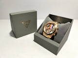 Buy Shop Guess Altitude Multifunction Gold Dial Gold Steel Strap Watch for Men - GW0434G1 USA Online