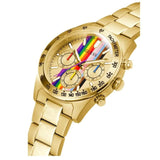 Buy Shop Guess Altitude Multifunction Gold Dial Gold Steel Strap Watch for Men - GW0434G1 USA Online