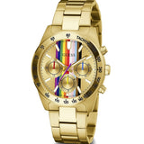 Buy Shop Guess Altitude Multifunction Gold Dial Gold Steel Strap Watch for Men - GW0434G1 USA Online