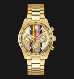 Buy Shop Guess Altitude Multifunction Gold Dial Gold Steel Strap Watch for Men - GW0434G1 USA Online