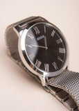 Buy Shop Guess Analog Black Dial Silver Mesh Bracelet Watch for Men - W1263G1 USA Online