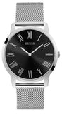 Buy Shop Guess Analog Black Dial Silver Mesh Bracelet Watch for Men - W1263G1 USA Online