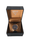 Buy Shop Guess Analog Blue Dial Blue Leather Strap Watch For Men - W0496G4 USA Online