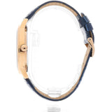 Buy Shop Guess Analog Blue Dial Blue Leather Strap Watch For Men - W0496G4 USA Online