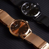 Buy Shop Guess Analog Brown Dial Brown Mesh Bracelet Watch for Men - GW0074G1 USA Online