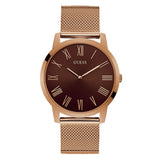 Buy Shop Guess Analog Brown Dial Brown Mesh Bracelet Watch for Men - GW0074G1 USA Online