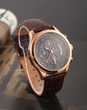 Buy Shop Guess Analog Chronograph Brown Dial Brown Leather Strap Watch For Men - W14052G2 USA Online