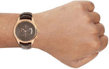 Buy Shop Guess Analog Chronograph Brown Dial Brown Leather Strap Watch For Men - W14052G2 USA Online