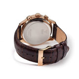 Buy Shop Guess Analog Chronograph Brown Dial Brown Leather Strap Watch For Men - W14052G2 USA Online