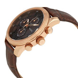 Buy Shop Guess Analog Chronograph Brown Dial Brown Leather Strap Watch For Men - W14052G2 USA Online